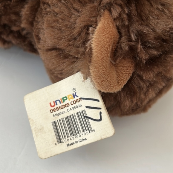 Brown Floppy Bear Unipak Flip Flop Brown Bear 12 in Plush NWT - Picture 4 of 10